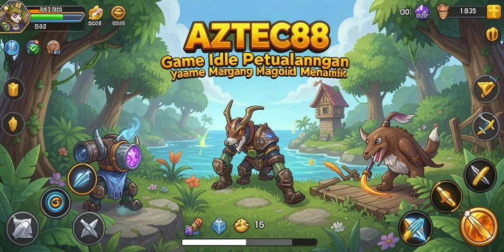 Tampilan gameplay AZTEC88 yang menarik dan imersif.