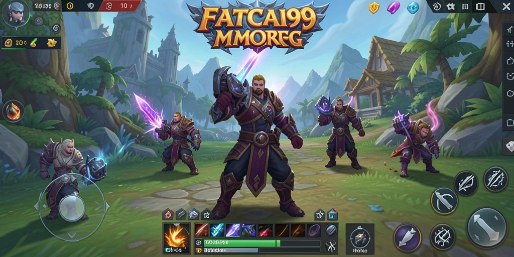 Tangkapan layar gameplay FATCAI99 yang menampilkan aksi penuh warna dan gameplay menarik.