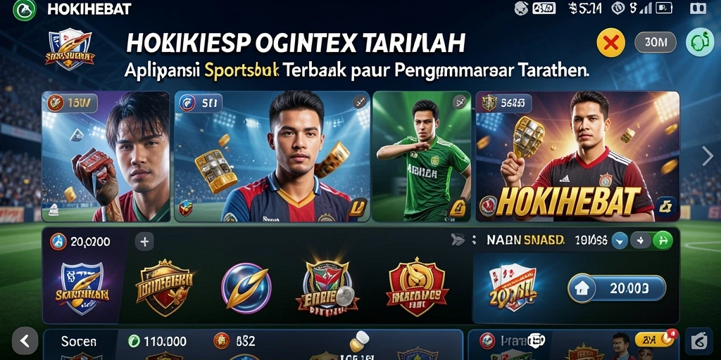 Tampilan gameplay HOKIHEBAT dengan fitur sportsbook yang menarik.