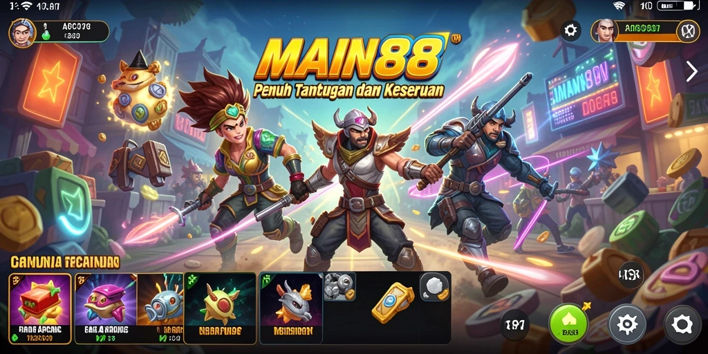 Tangkapan layar utama dari gameplay seru di MAIN88.