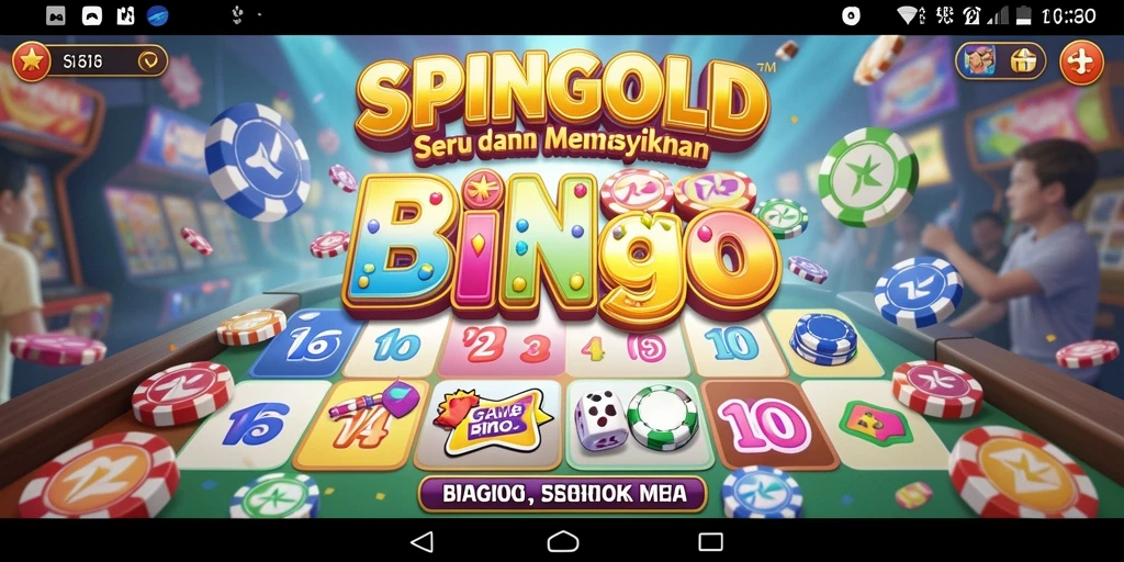 Tampilan gameplay SPINGOLD dengan suasana Bingo yang seru.