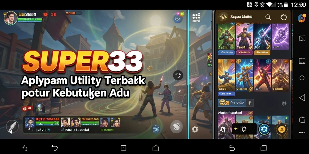 Tampilan utama SUPER33 dengan fitur pengelolaan utility yang intuitif.